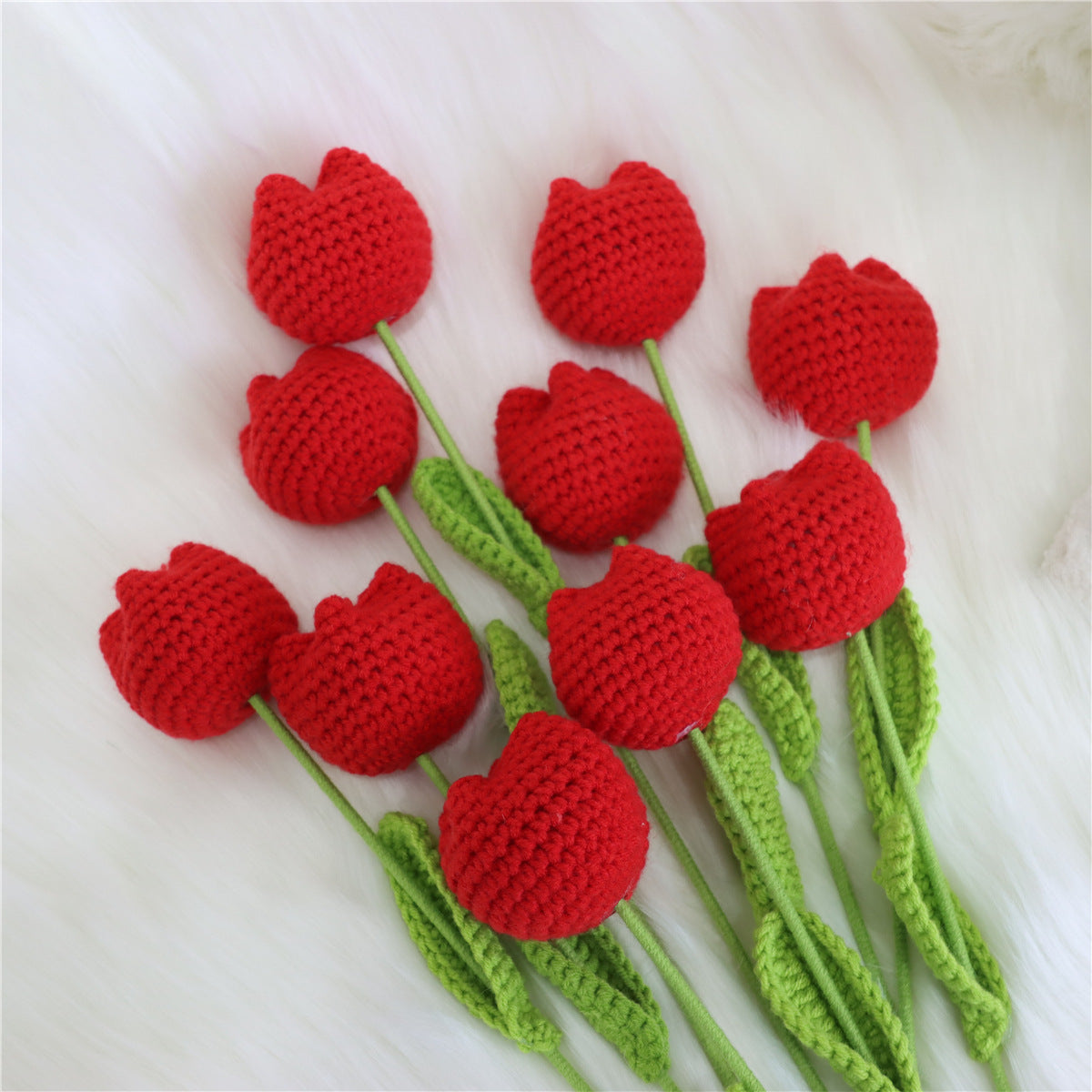 🌸Mother's Day Hot Sale -Crochet tulip flowers bouquet🎁