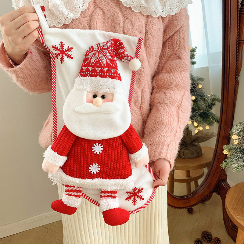 18" Christmas Stocking Classic Large Stockings Santa, Snowman