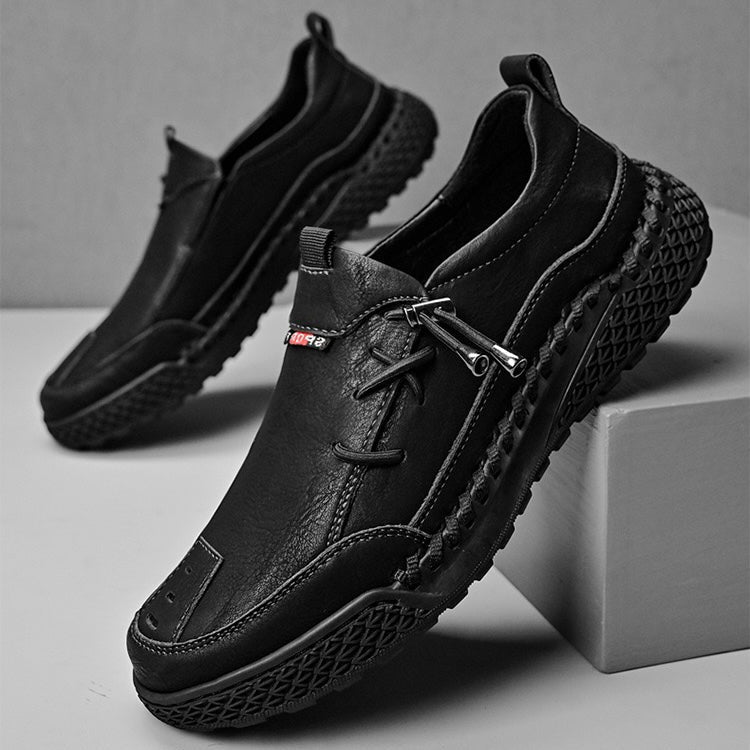 Behavory™⏰Promotion - 70% OFF🔥Men's Handmade Genuine Leather Glue-Free Slip-on Orthopedic Shoes