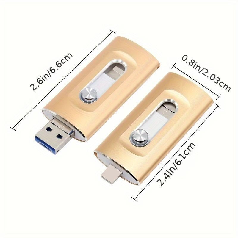 ⚡3 in 1 Flash Drive, Portable High Speed USB 3.0 Memory Storage📱