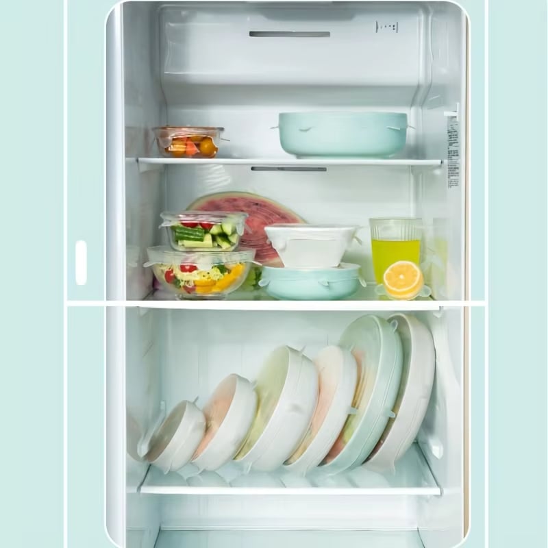 ♻️ 100% Reusable Eco-Friendly - Silicone Stretch Airtight Food Wrap Covers🔥