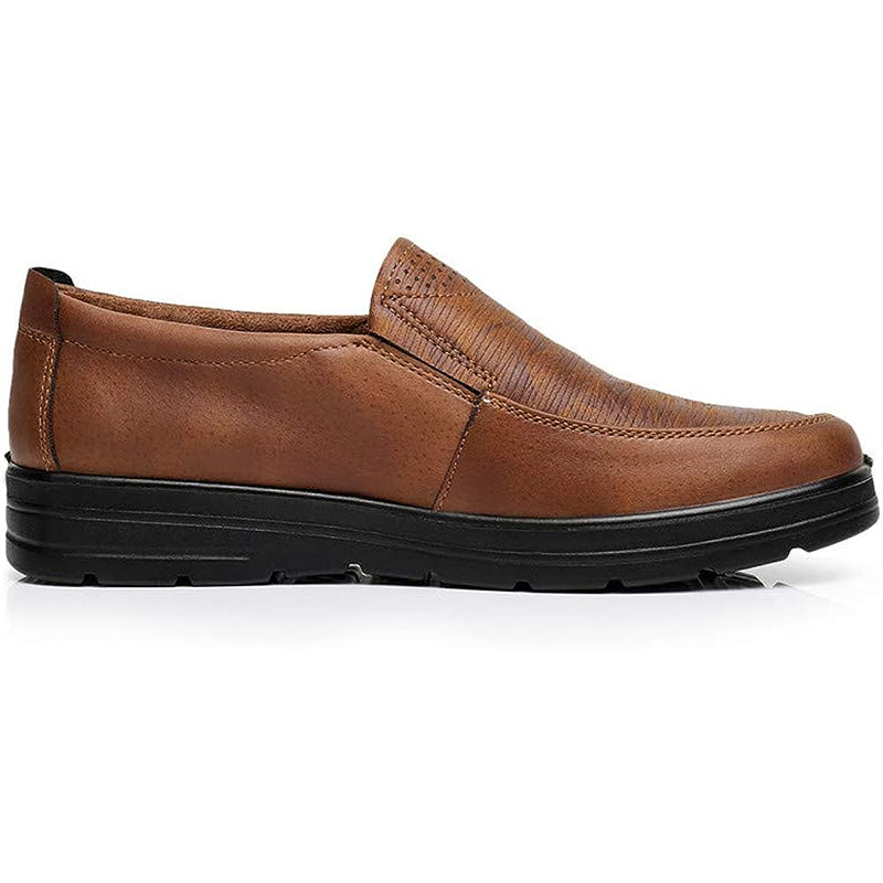 (⏰Last day 40% OFF🔥)Men's Genuine Leather Breathable Lightweight Slip-On Orthopedic Walking Shoes