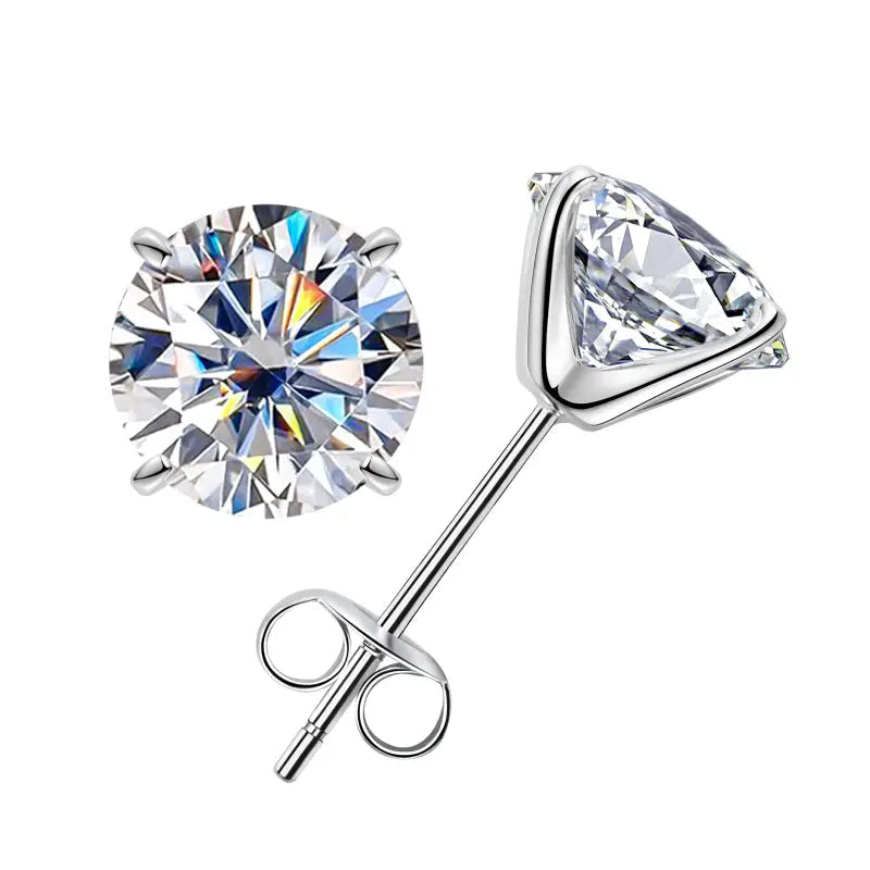 š„Hot Saleš„Brilliant 4-Prong Moissanite Stud Earringsš