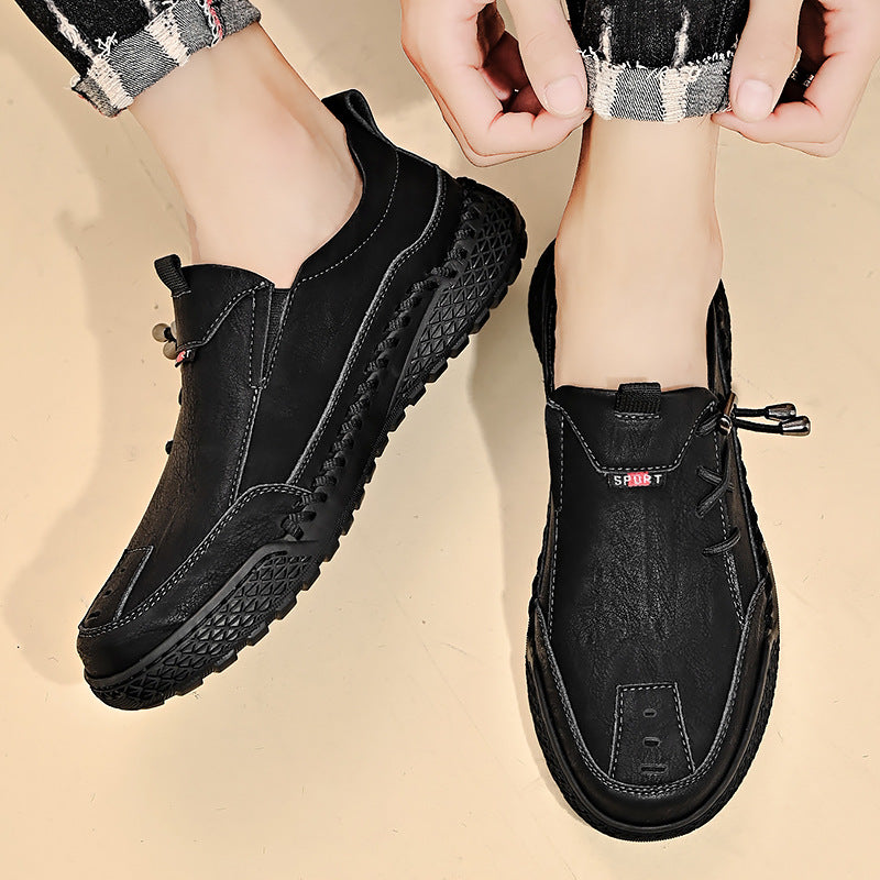 Behavory™⏰Promotion - 70% OFF🔥Men's Handmade Genuine Leather Glue-Free Slip-on Orthopedic Shoes