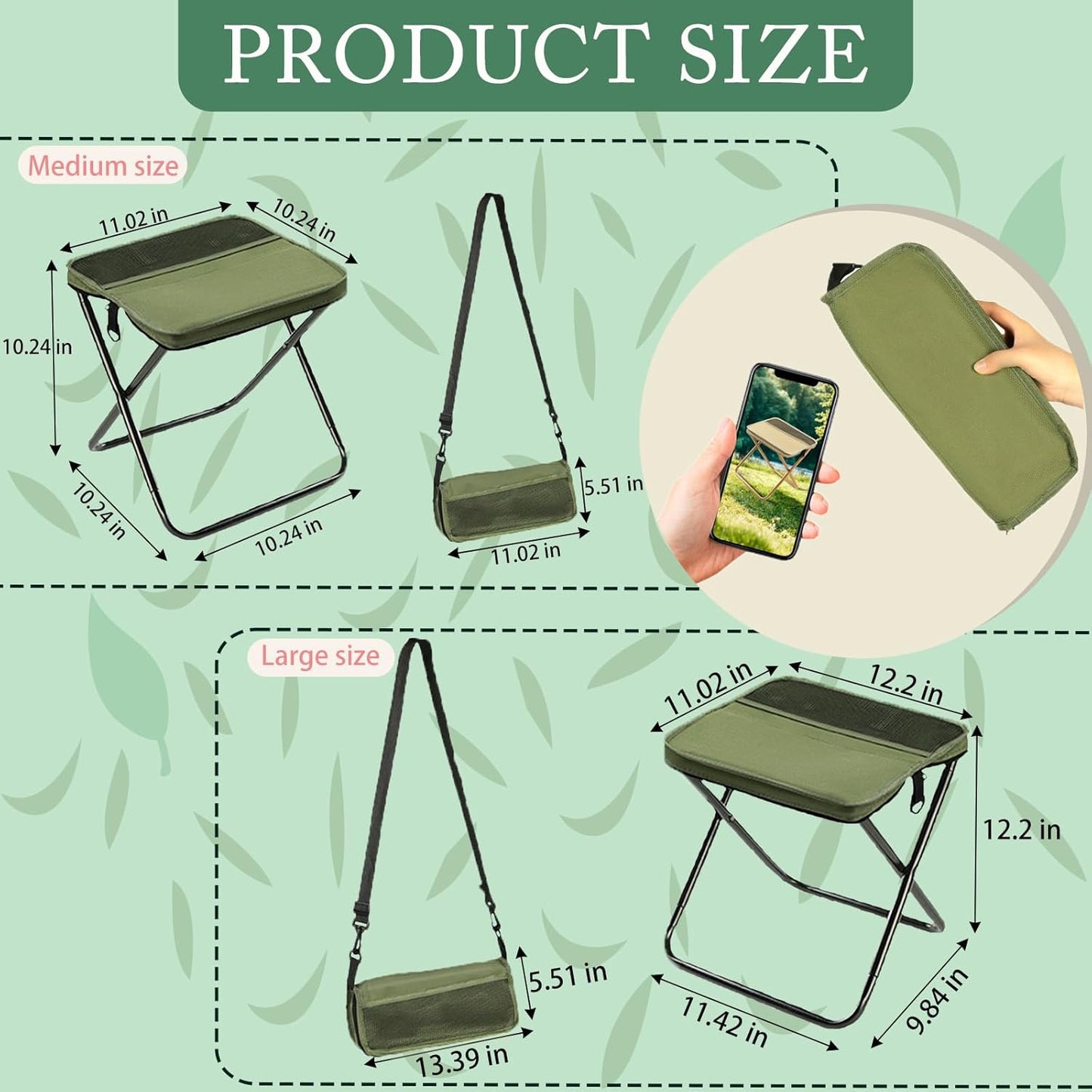 🔥🏕️Portable Foldable Backpack Stool🎒