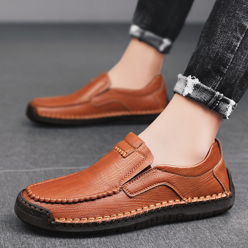 ⏰Promotion - 50% OFF🔥 Leather Loafers – Slip-On, Orthopedic Arch Support