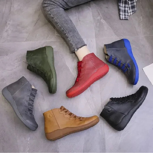 š„Last Day Promotion 50% OFF - Women's Comfortable Handmade Leather Foot Support Boots