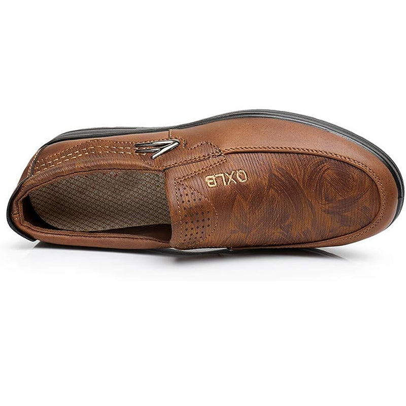 (⏰Last day 40% OFF🔥)Men's Genuine Leather Breathable Lightweight Slip-On Orthopedic Walking Shoes