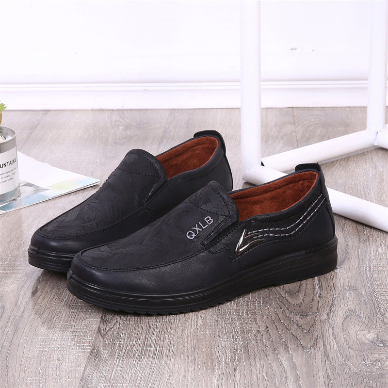 (⏰Last day 40% OFF🔥)Men's Genuine Leather Breathable Lightweight Slip-On Orthopedic Walking Shoes