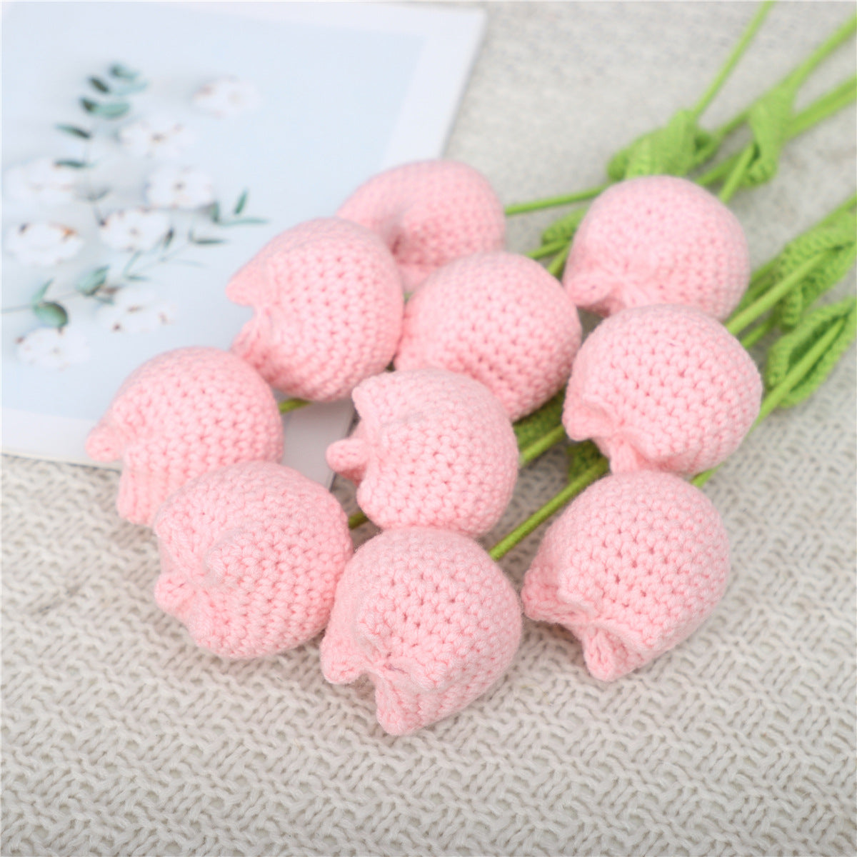 🌸Mother's Day Hot Sale -Crochet tulip flowers bouquet🎁