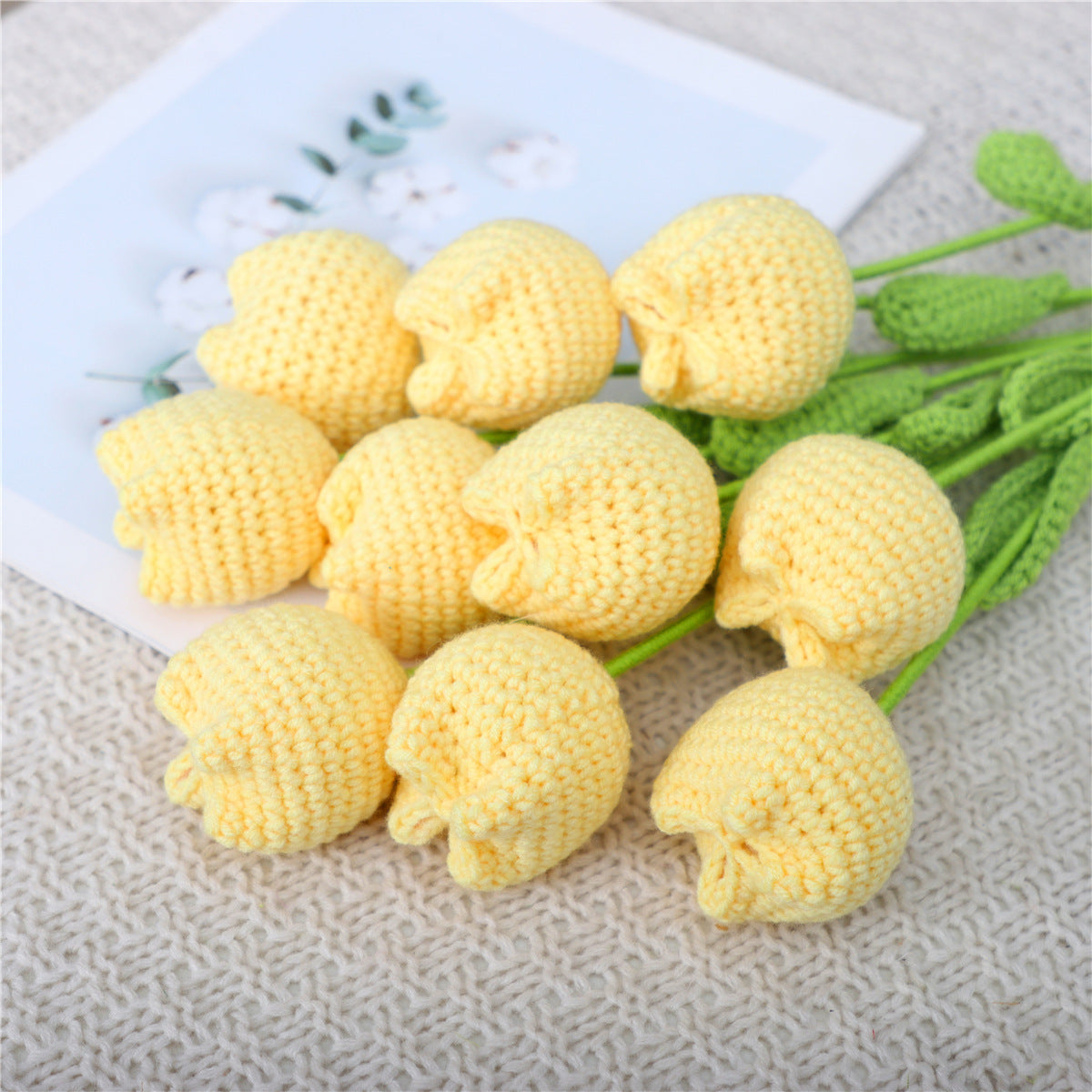 🌸Mother's Day Hot Sale -Crochet tulip flowers bouquet🎁