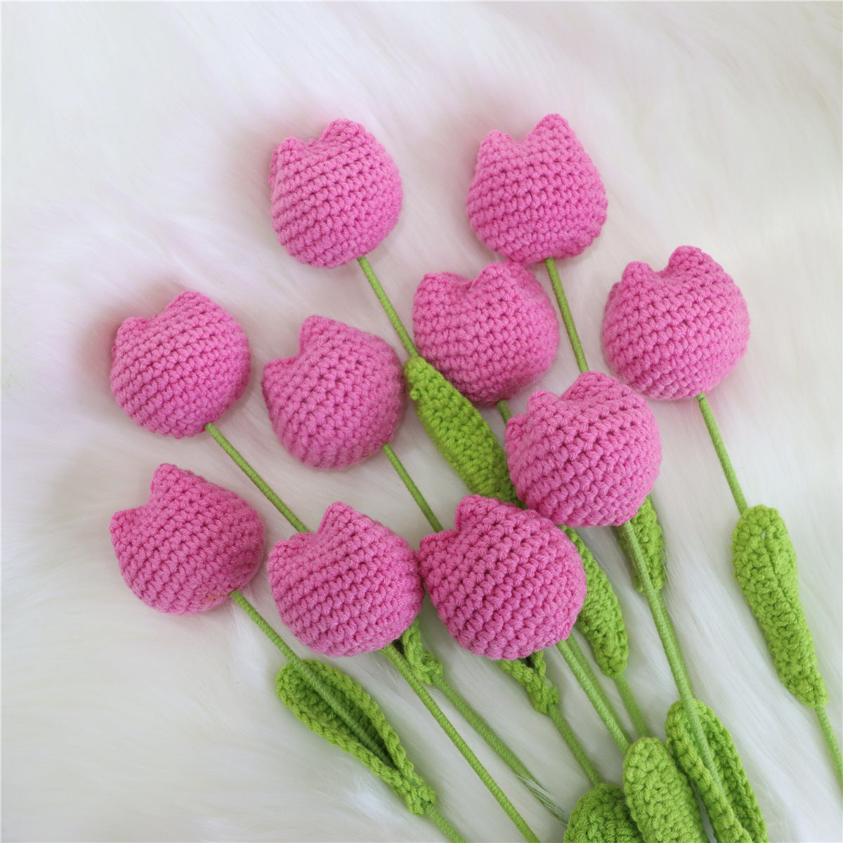 🌸Mother's Day Hot Sale -Crochet tulip flowers bouquet🎁