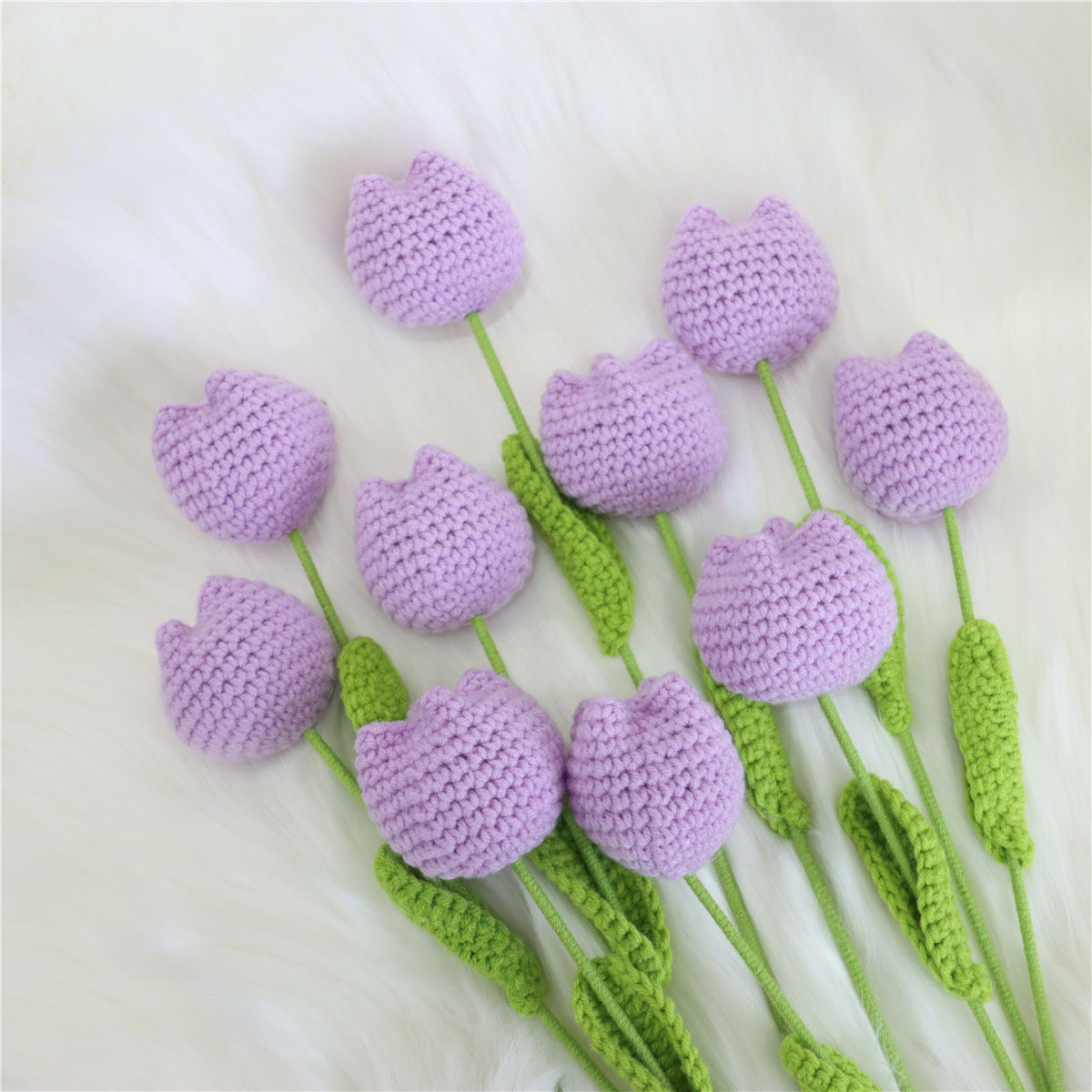 🌸Mother's Day Hot Sale -Crochet tulip flowers bouquet🎁
