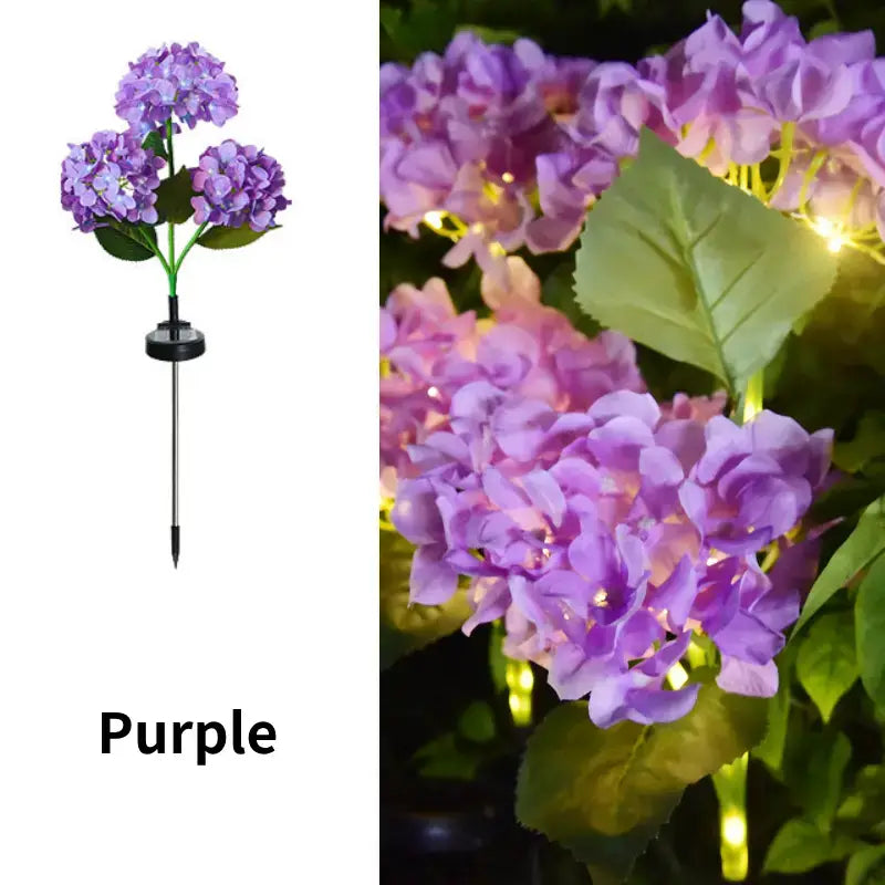 🔥Hot Sale-59% OFF🔥Outdoor Solar Hydrangea Flower Lights