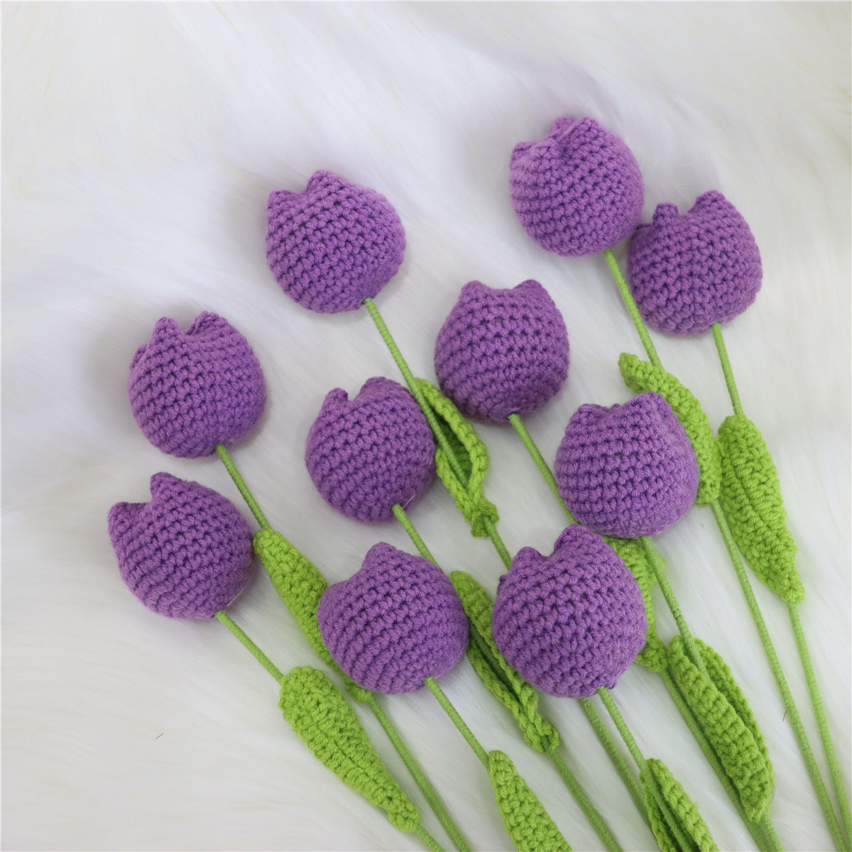 🌸Mother's Day Hot Sale -Crochet tulip flowers bouquet🎁