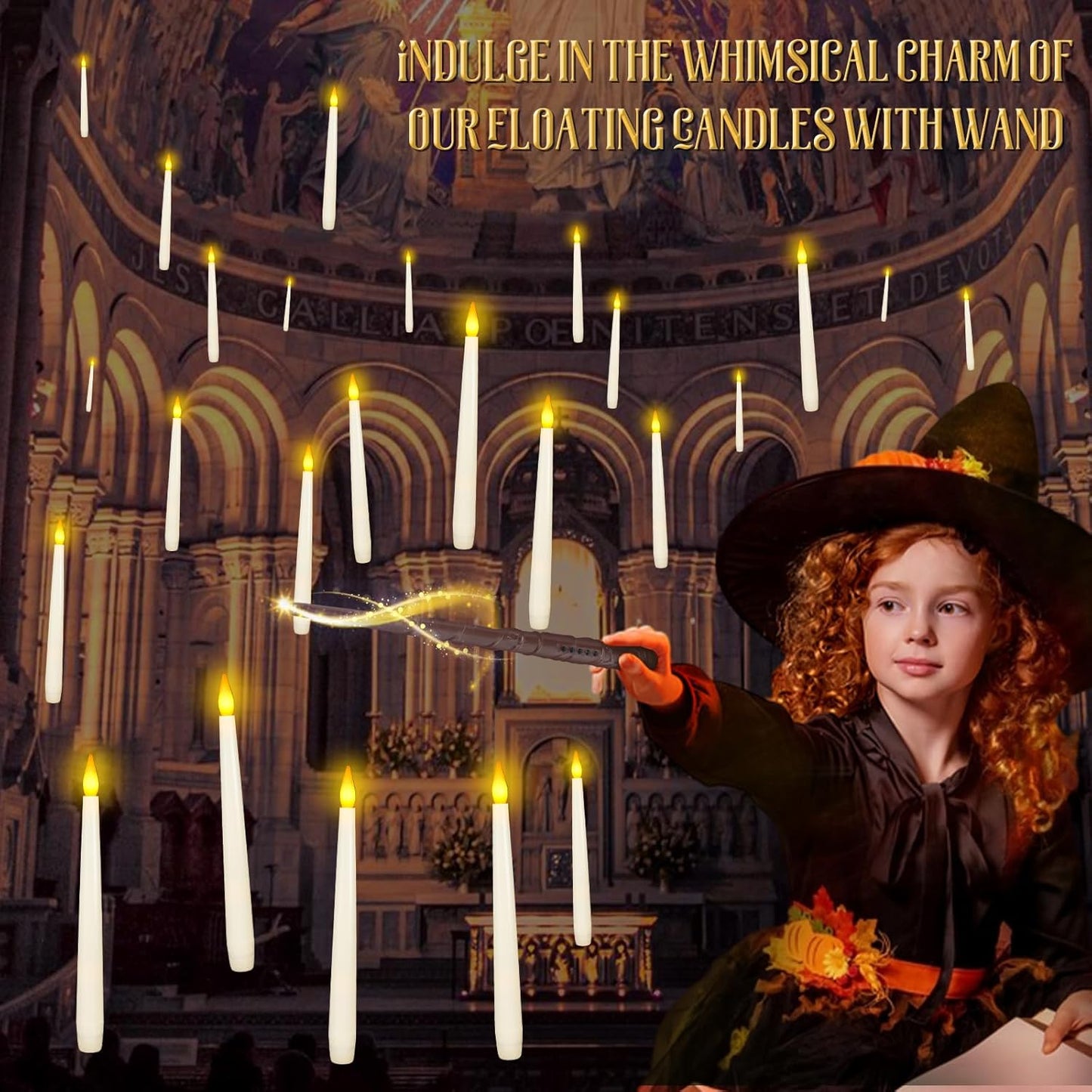 🧙Flameless Floating Candle Lights✨