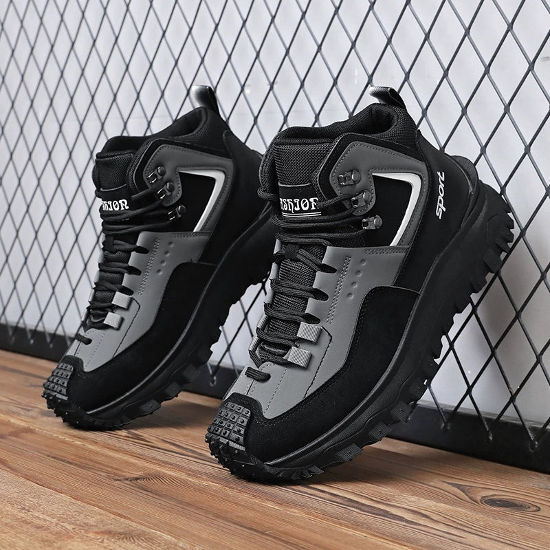 ⏰LAST DAY-70% OFF🛒)Men's Outdoor Hiking Boots - Waterproof, Non-Slip, Puncture-Proof And Smash-Proof;