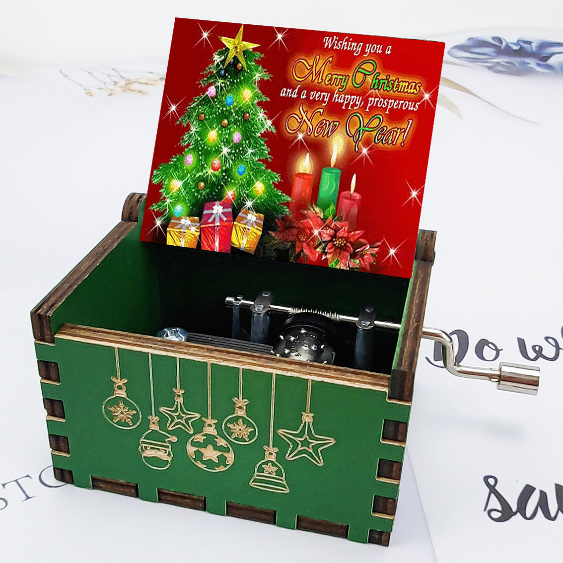 🎉Christmas Sale - SAVE 50% OFF🎉 Merry Christmas Hand Crank Music Boxes