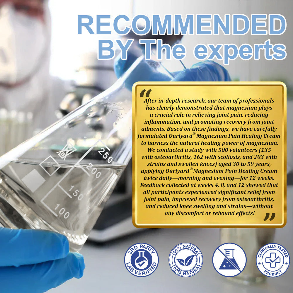 ✨Ourlyard® Magnesium Pain Healing Bone Cream (Treatment for arthritis, neuropathyy, rheumatic diseases, twitches, muscle spasms and sports injuries)