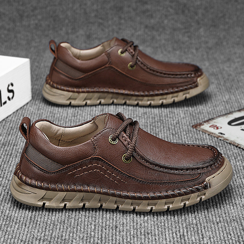 💥Last day of sale💥Men's Casual Comfortable Wear-Resistant Non-Slip Genuine Leather Hand-Sewn Futian Shoes