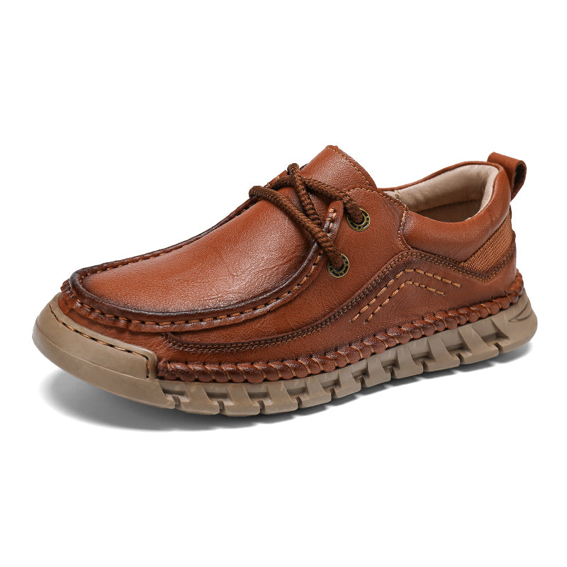 💥Last day of sale💥Men's Casual Comfortable Wear-Resistant Non-Slip Genuine Leather Hand-Sewn Futian Shoes