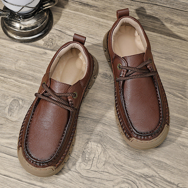 💥Last day of sale💥Men's Casual Comfortable Wear-Resistant Non-Slip Genuine Leather Hand-Sewn Futian Shoes