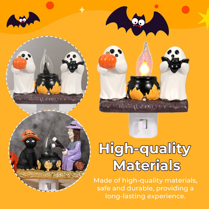 🎃Spooky and Cute Bonfire Ghost Night Light👻🔥