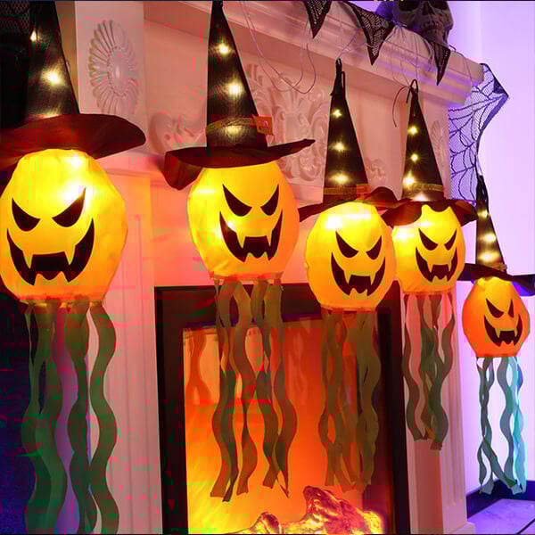 🎃 Halloween Ghost Flashing Light ( 5pcs/Set)👻