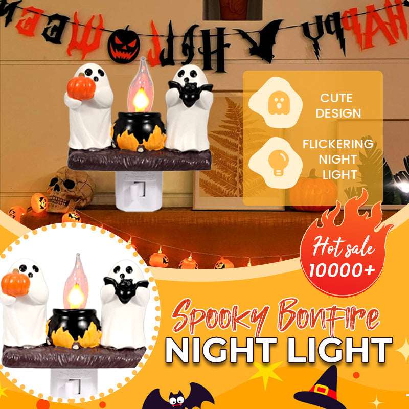 🎃Spooky and Cute Bonfire Ghost Night Light👻🔥