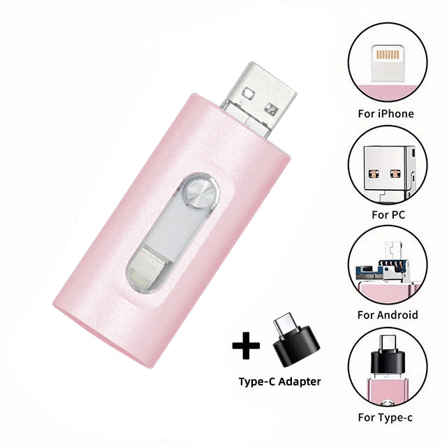 ⚡3 in 1 Flash Drive, Portable High Speed USB 3.0 Memory Storage📱