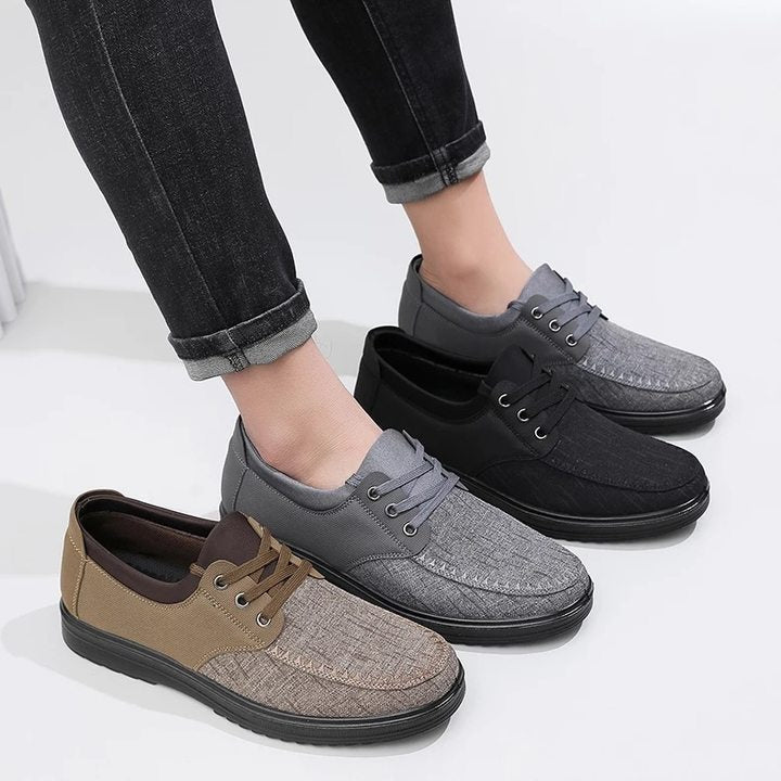 Men's Breathable Lightweight Lace Up Loafers Walking Shoes (Limited 50%off)