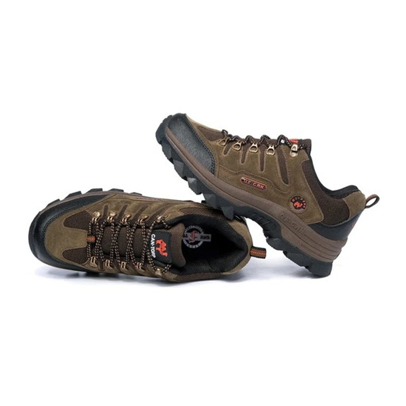 Men's Genuine Leather Comfy Arch Support  Hiking Orthopedic Shoes