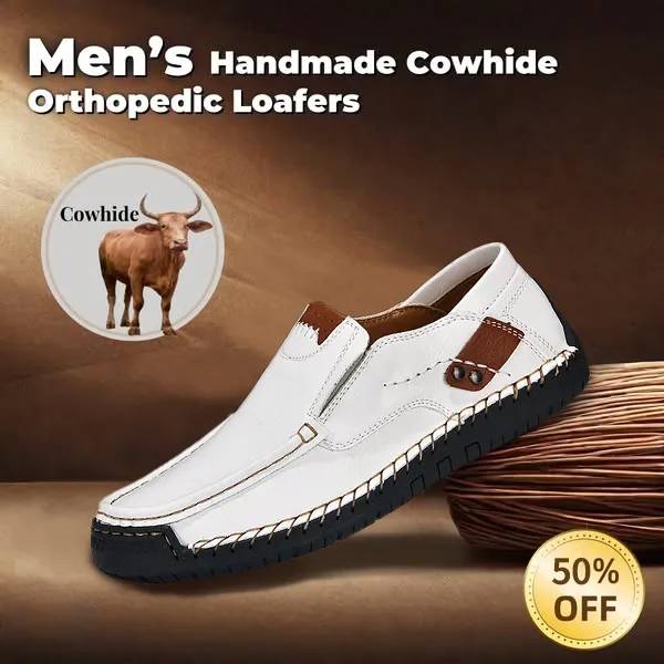 Last Day 60% OFF🔥⏱️Christmas Promotion⏱️🔥Men's genuine calfskin leather Slip-On Loafers