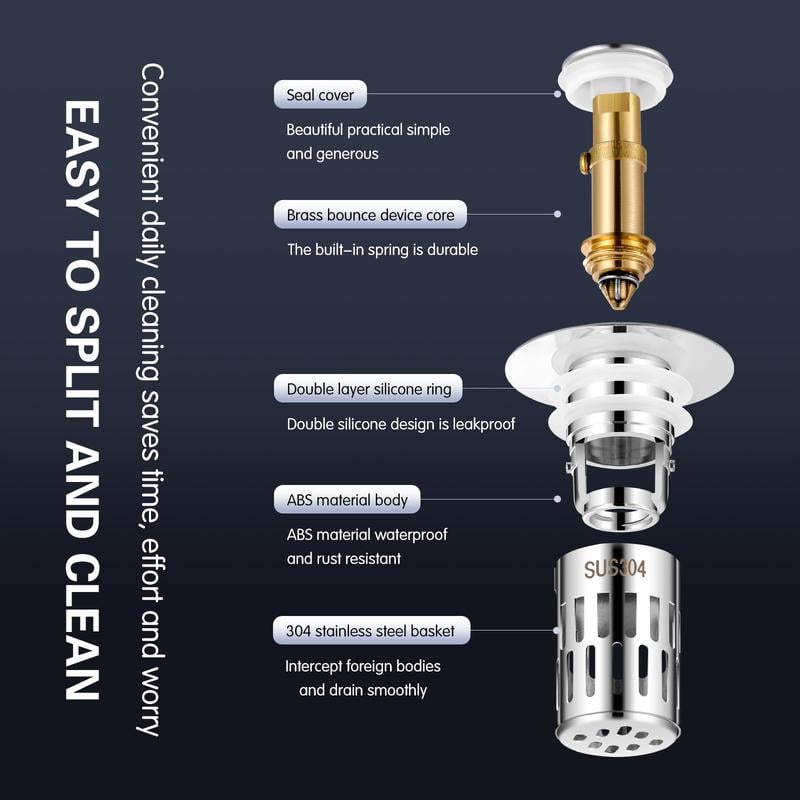 🔥Universal Stainless Steel Drain Strainer