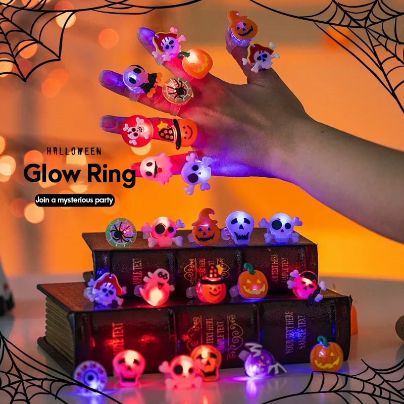 🔥Each under $1 🎃Halloween glowing ring💍