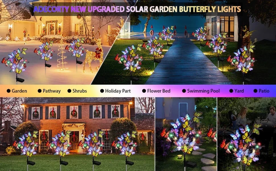 💥Hot Sale 🔥Solar Outdoor Butterfly Lights🦋