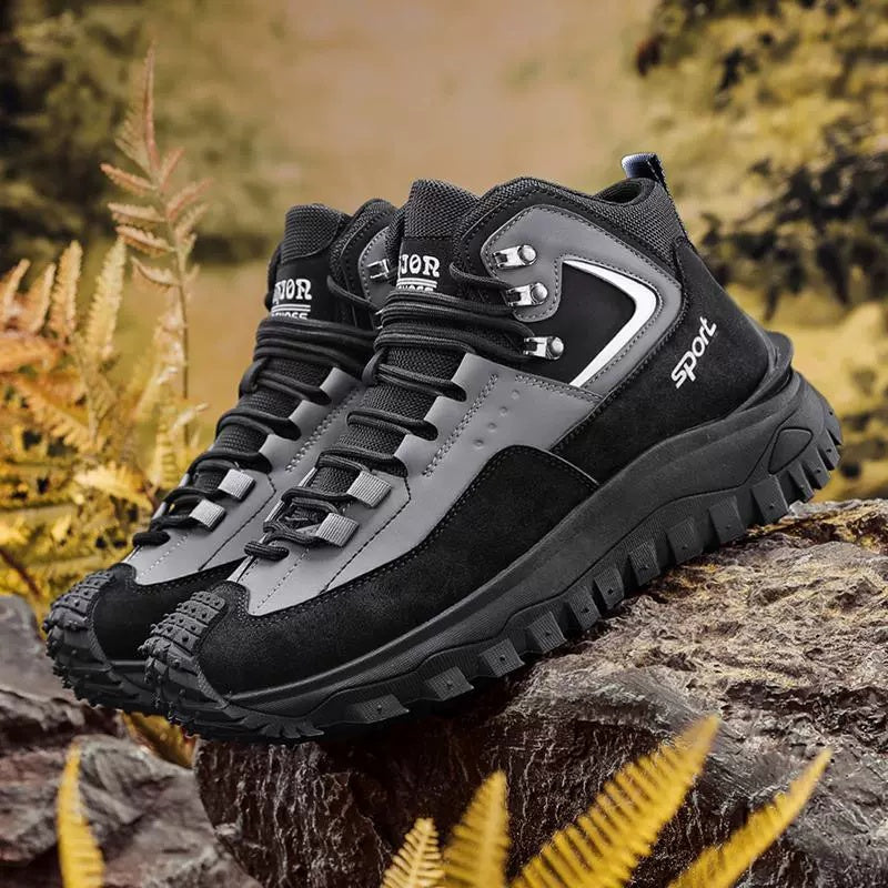 ⏰LAST DAY-70% OFF🛒)Men's Outdoor Hiking Boots - Waterproof, Non-Slip, Puncture-Proof And Smash-Proof;