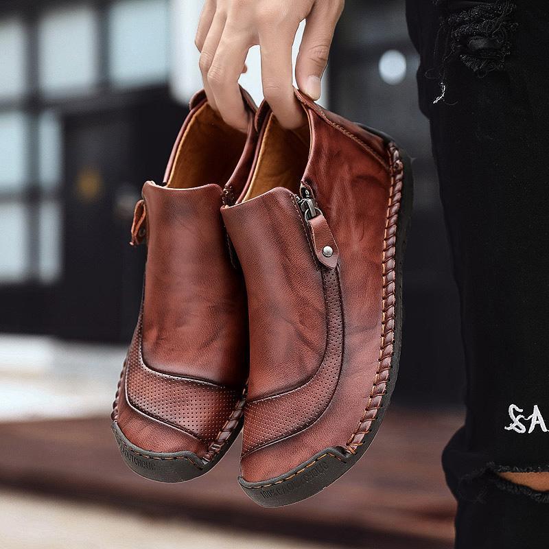 Men of high men's shoes by hand for outdoor leisure shoes boots