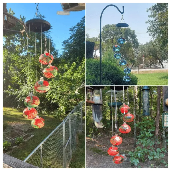 🐦Charming Wind Chimes Hummingbird feeders💖