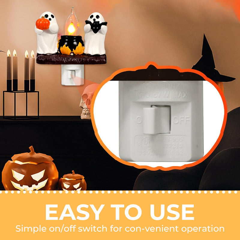 🎃Spooky and Cute Bonfire Ghost Night Light👻🔥