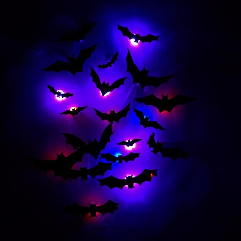 🦇3D Bat Design LED Decoration✨