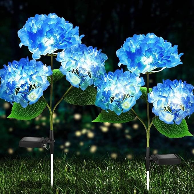 🔥Hot Sale-59% OFF🔥Outdoor Solar Hydrangea Flower Lights