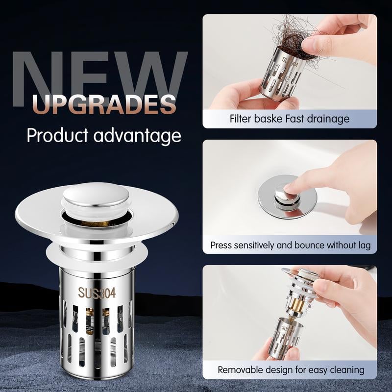 🔥Universal Stainless Steel Drain Strainer