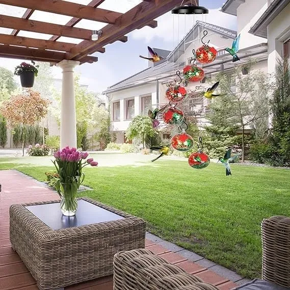 🐦Charming Wind Chimes Hummingbird feeders💖