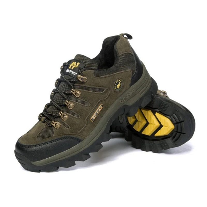 Men's Genuine Leather Comfy Arch Support  Hiking Orthopedic Shoes