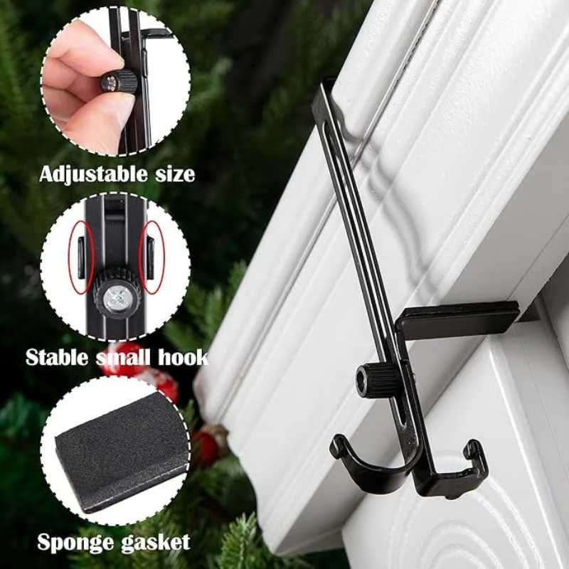 🎁Hot Sale 49% OFF - 2025 Christmas Fireplace Stocking and Garland Hanger