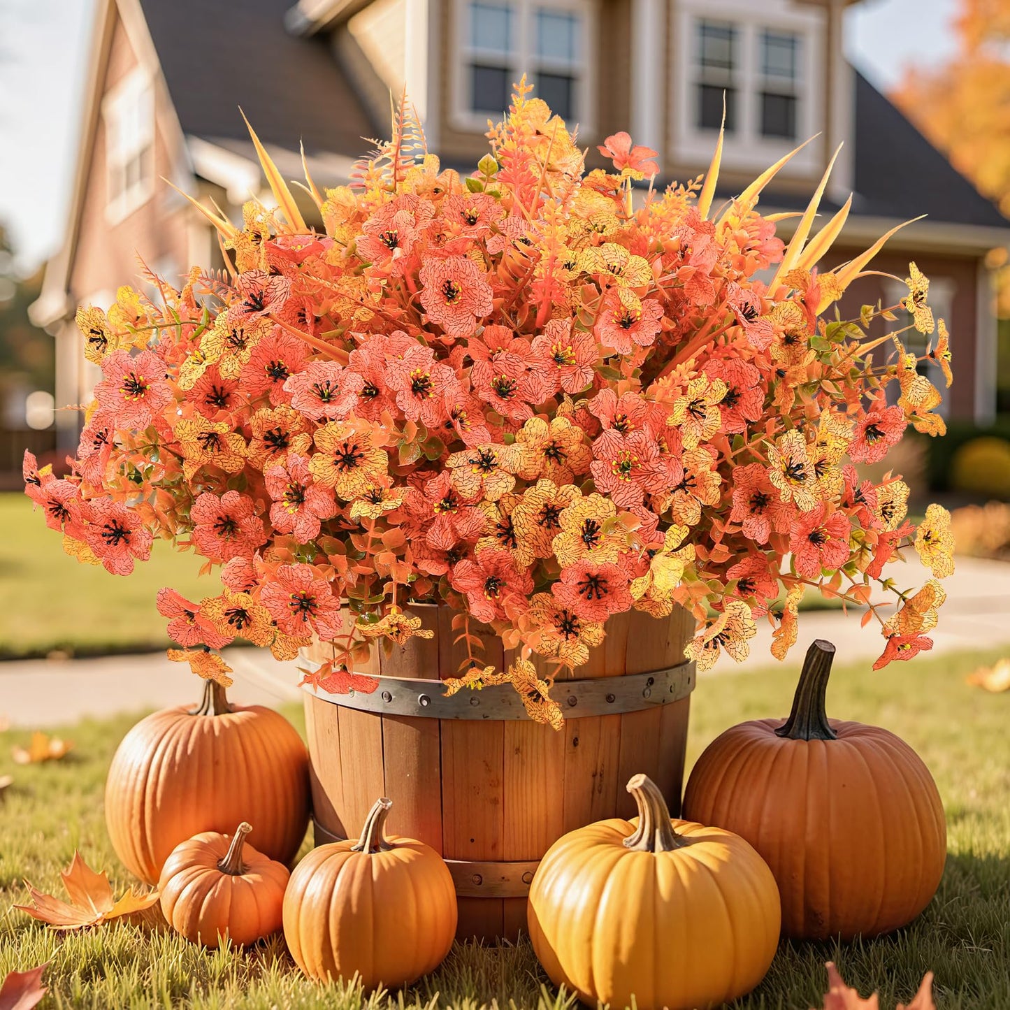 🔥Halloween Discount🎃Realistic Fall Fake Flowers🌸🍂