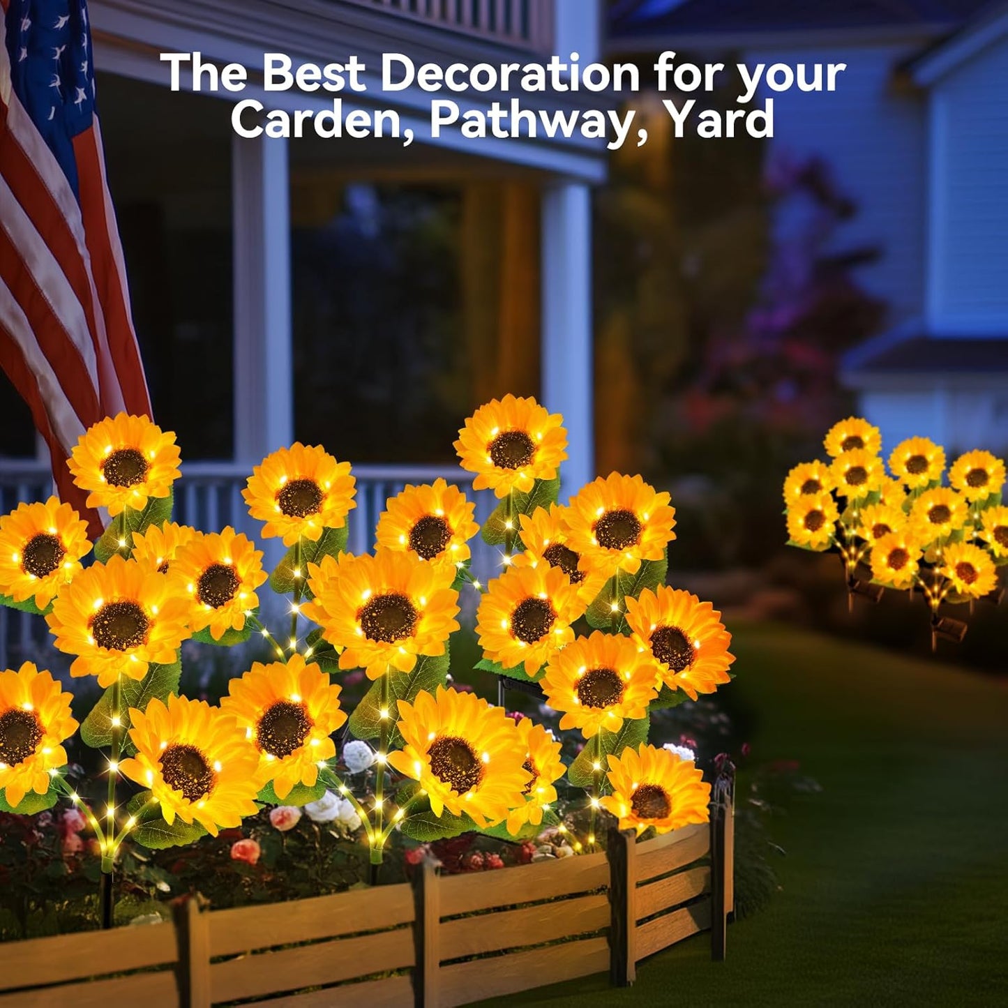 🔥Hot Sale-60% OFF🔥Outdoor Solar Sunflower Lights🌻✨