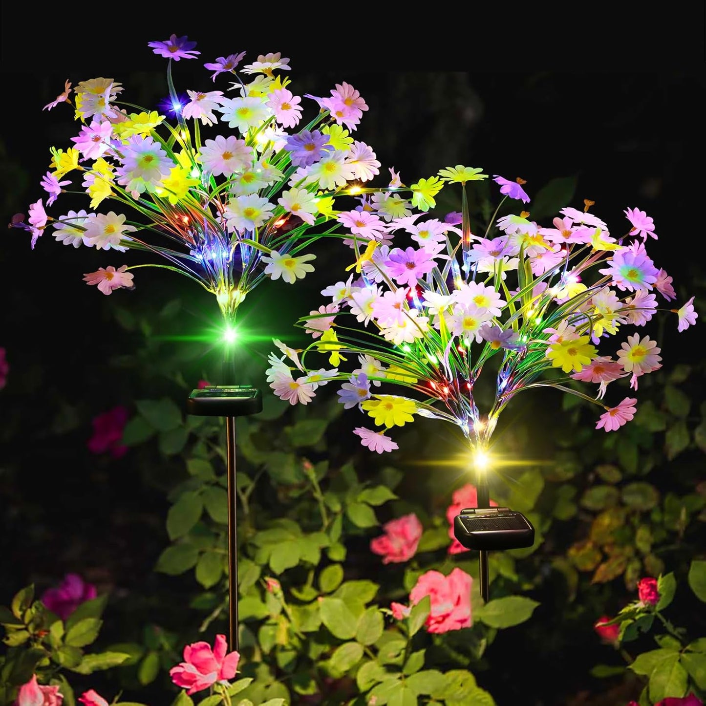 🔥Hot Sale-64% OFF🔥-🌼Solar Multi-Color Daisy Flower Lights✨