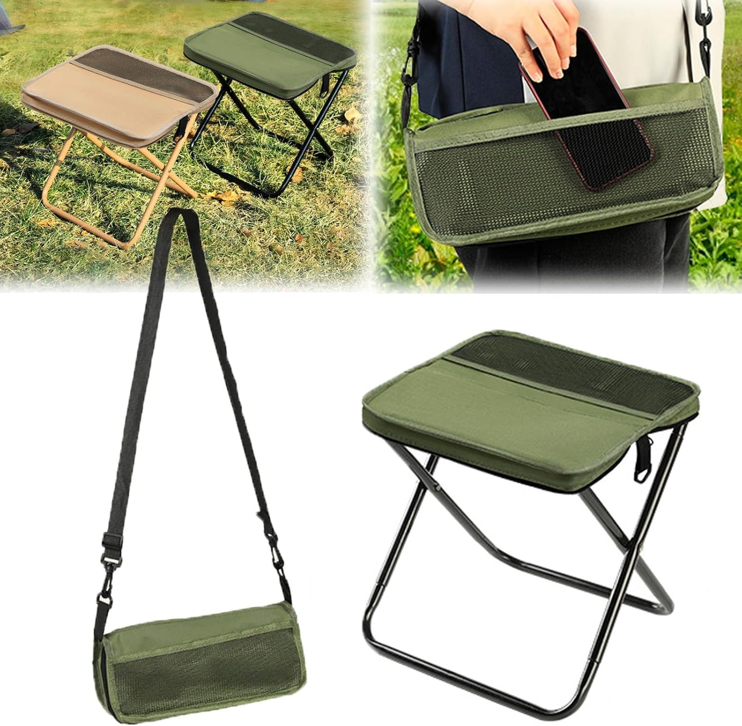 🔥🏕️Portable Foldable Backpack Stool🎒